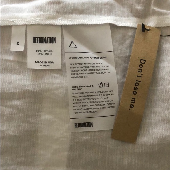 Reformation Tortoise Linen Dress - Picture 6 of 6